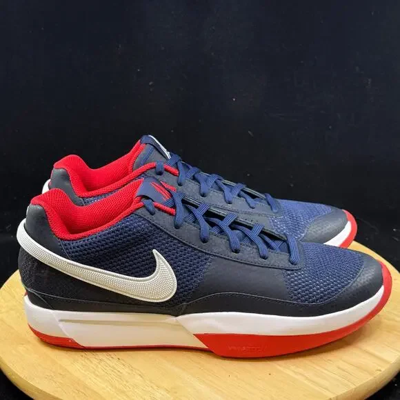 Nike JA 1 Men's Size 12 USA Navy Blue Red White Basketball Shoes FQ4796 403